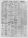 Portland Daily Press: November 10,1884