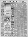 Portland Daily Press: November 12,1884