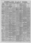 Portland Daily Press: November 17,1884