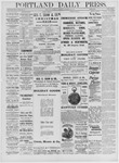 Portland Daily Press: November 22,1884