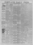 Portland Daily Press: December 19,1884