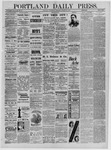 Portland Daily Press: December 30,1884