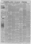 Portland Daily Press: July 15,1885