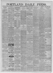 Portland Daily Press: August 15,1885