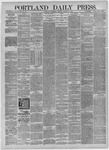 Portland Daily Press: October 21,1885