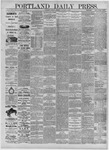 Portland Daily Press: January 22,1885