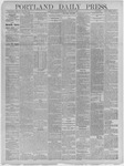 Portland Daily Press: January 09,1886