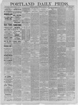 Portland Daily Press: January 21,1886