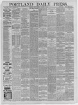 Portland Daily Press: January 22,1886