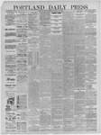 Portland Daily Press: February 15,1886