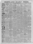 Portland Daily Press: February 25,1886