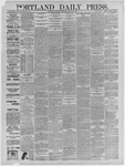 Portland Daily Press: March 25,1886