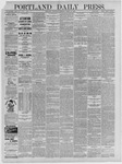 Portland Daily Press: March 31,1886