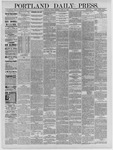 Portland Daily Press: April 16,1886