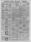 Portland Daily Press: April 28,1886