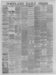 Portland Daily Press: May 05,1886