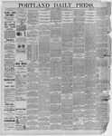 Portland Daily Press: May 08,1886