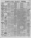 Portland Daily Press: May 14,1886