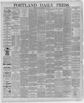 Portland Daily Press: May 28,1886