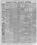 Portland Daily Press:  July 10,1886