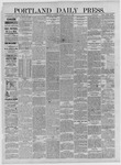 Portland Daily Press: July 15,1886