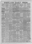 Portland Daily Press:  July 21,1886