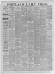 Portland Daily Press:  July 24,1886