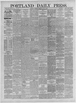Portland Daily Press: July 29,1886
