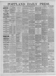 Portland Daily Press: July 30,1886