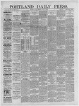 Portland Daily Press:  August 09,1886