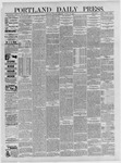 Portland Daily Press: August 10,1886