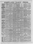 Portland Daily Press:  August 17,1886