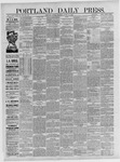 Portland Daily Press:  August 23,1886
