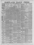 Portland Daily Press:  August 24,1886