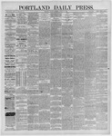Portland Daily Press: August 30,1886