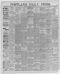 Portland Daily Press: September 10,1886