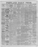 Portland Daily Press: September 15,1886