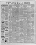 Portland Daily Press: September 25,1886