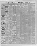 Portland Daily Press: September 28,1886