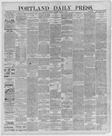 Portland Daily Press: October 04,1886