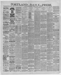 Portland Daily Press: October 11,1886