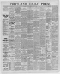 Portland Daily Press: October 13,1886