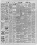 Portland Daily Press: October 15,1886