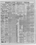 Portland Daily Press: October 16,1886