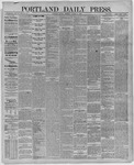 Portland Daily Press: October 25,1886