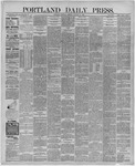 Portland Daily Press: October 28,1886