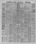 Portland Daily Press: October 29,1886