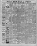 Portland Daily Press: October 30,1886
