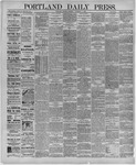 Portland Daily Press: November 08,1886