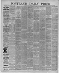 Portland Daily Press: November 09,1886